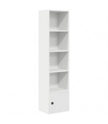 vidaXL Bookcase White 31x24x127 cm Engineered Wood