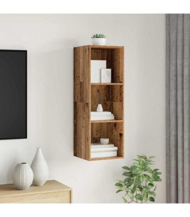 vidaXL TV Cabinet Set Old Wood 37 x 37 x 107 cm Engineered Wood
