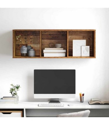 vidaXL TV Cabinet Set Old Wood 37 x 37 x 107 cm Engineered Wood