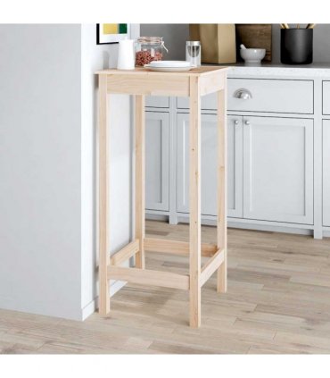 vidaXL Bar Table 50x50x110 cm Solid Wood Pine