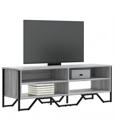 vidaXL TV Cabinet Grey Sonoma 122x34x41 cm Engineered Wood