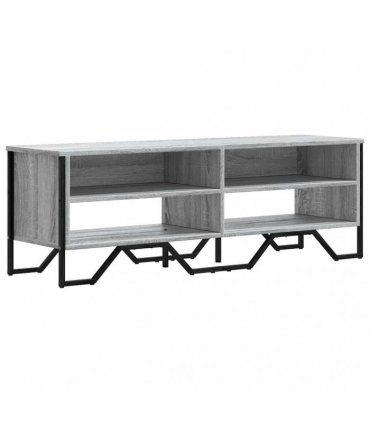 vidaXL TV Cabinet Grey Sonoma 122x34x41 cm Engineered Wood