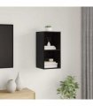 vidaXL TV Cabinet Set Black Oak 37 x 37 x 72 cm Engineered Wood