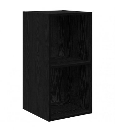 vidaXL TV Cabinet Set Black Oak 37 x 37 x 72 cm Engineered Wood