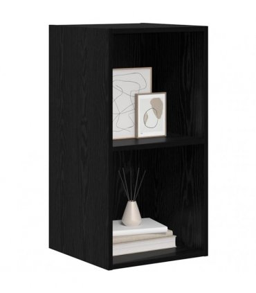vidaXL TV Cabinet Set Black Oak 37 x 37 x 72 cm Engineered Wood