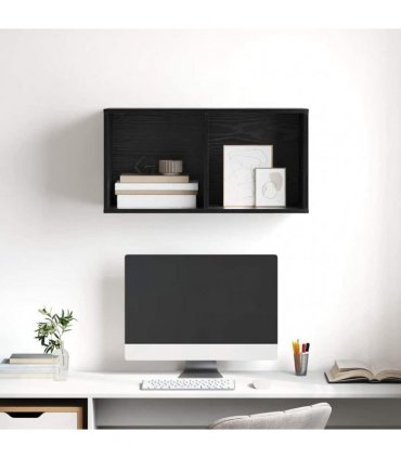 vidaXL TV Cabinet Set Black Oak 37 x 37 x 72 cm Engineered Wood
