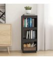 vidaXL Book Cabinet/Room Divider Grey 40x35x103 cm Solid Pinewood