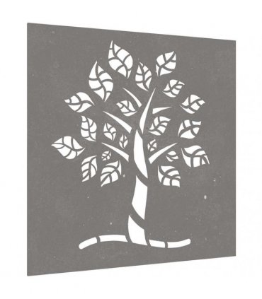 vidaXL Garden Wall Decoration 55x55 cm Corten Steel Tree Design