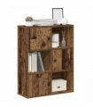 vidaXL Bookcase Old Wood 60x24x76.5 cm Engineered Wood