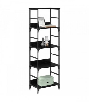vidaXL Bookshelf Black Oak 50x33x153cm Engineered Wood