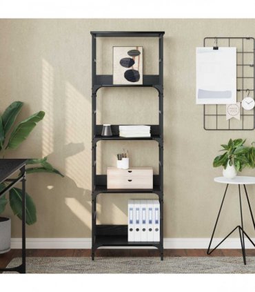 vidaXL Bookshelf Black Oak 50x33x153cm Engineered Wood