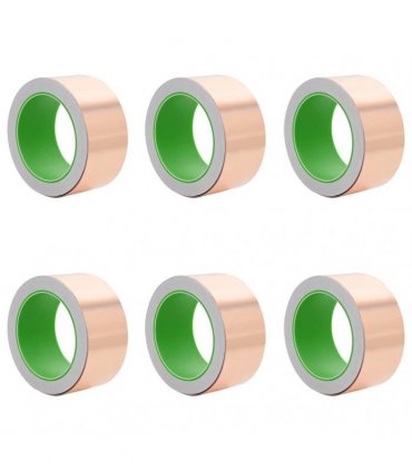 vidaXL Copper Tape for Snail Protection 6 pcs Copper 50 mm x 20 m