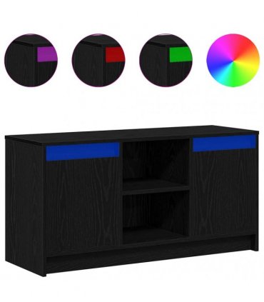 vidaXL TV Units Black 100 x 34 x 50 cm Engineered wood