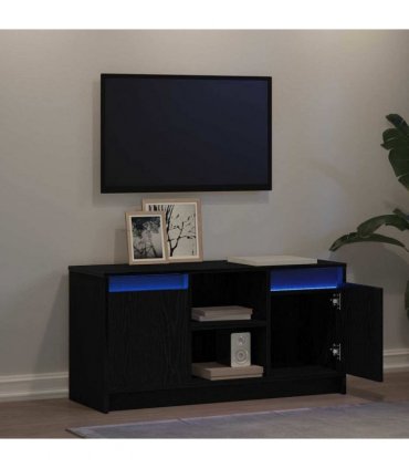 vidaXL TV Units Black 100 x 34 x 50 cm Engineered wood