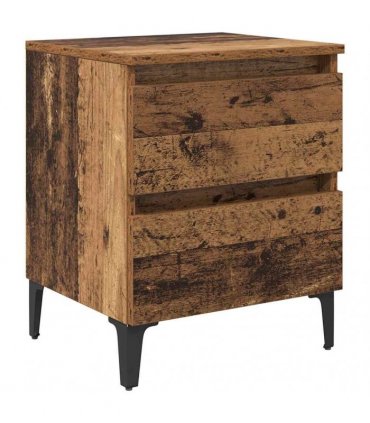vidaXL Bedside Cabinet Old wood 40 x 35 x 50 cm Engineered wood