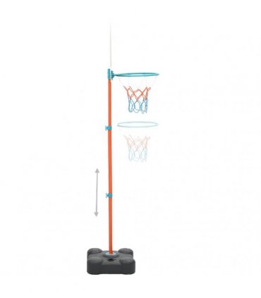 vidaXL Portable Basketball Play Set Adjustable 109-141 cm