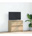 vidaXL TV Cabinet Sonoma Oak 60x35x54 cm Engineered Wood
