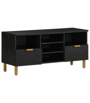vidaXL TV Cabinet Black 100x33x46 cm Engineered Wood