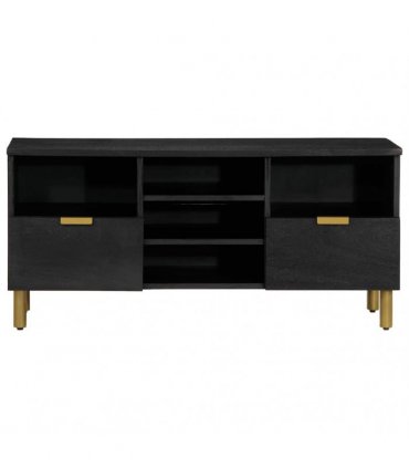 vidaXL TV Cabinet Black 100x33x46 cm Engineered Wood