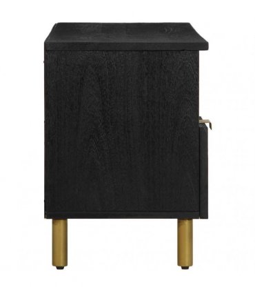 vidaXL TV Cabinet Black 100x33x46 cm Engineered Wood