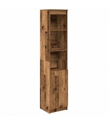 vidaXL Highboard Old Wood 37.5x35x180 cm Engineered Wood
