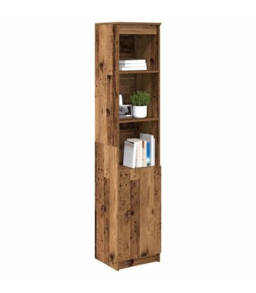 vidaXL Highboard Old Wood 37.5x35x180 cm Engineered Wood