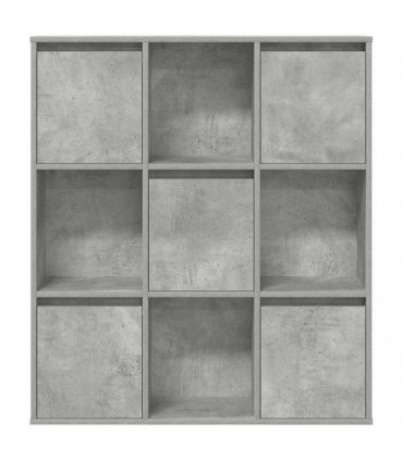 vidaXL Bookcase Concrete Grey 89x24x101.5 cm Engineered Wood