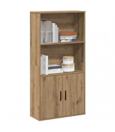 vidaXL Bookcase Artisan Oak 60x24x120 cm Engineered Wood