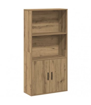 vidaXL Bookcase Artisan Oak 60x24x120 cm Engineered Wood
