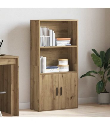 vidaXL Bookcase Artisan Oak 60x24x120 cm Engineered Wood