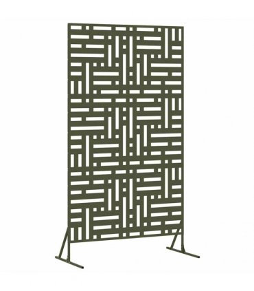 vidaXL Privacy Screen 100 x 50 x 180 cm Steel Olive Green