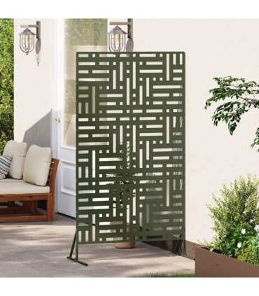 vidaXL Privacy Screen 100 x 50 x 180 cm Steel Olive Green