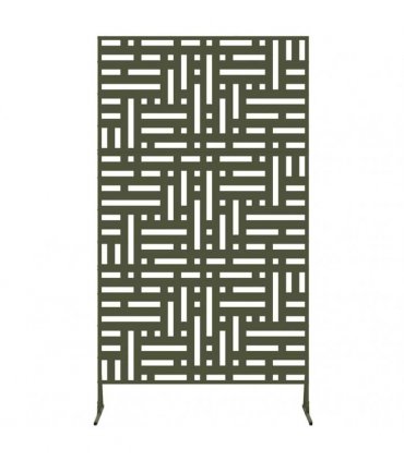 vidaXL Privacy Screen 100 x 50 x 180 cm Steel Olive Green