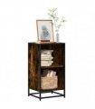 vidaXL Book Cabinet Smoked Oak 40x35x76 cm Engineered Wood