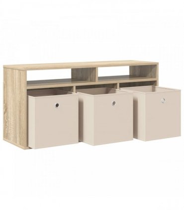 vidaXL Lowboard with Drawer Sonoma Oak 102 x 32 x 48.5 cm