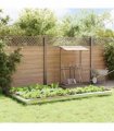 vidaXL Snail Fences 16 pcs Silver Galvanised Steel
