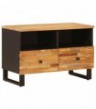 vidaXL TV Cabinet with Storage Brown 70 x 33 x 46 cm Solid Mango Wood