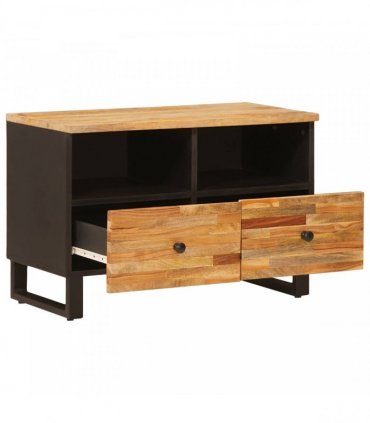 vidaXL TV Cabinet with Storage Brown 70 x 33 x 46 cm Solid Mango Wood