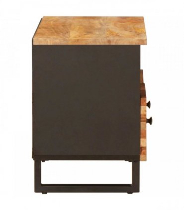 vidaXL TV Cabinet with Storage Brown 70 x 33 x 46 cm Solid Mango Wood
