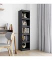 vidaXL Book Cabinet/Room Divider Grey 40x30x167.5 cm Solid Pinewood
