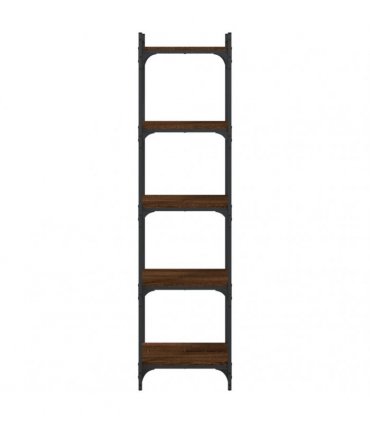 vidaXL Bookcase 5-Tier Brown Oak 40x30x154 cm Engineered Wood