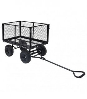 vidaXL Garden Hand Trolley Black 350 kg