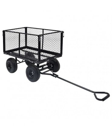 vidaXL Garden Hand Trolley Black 350 kg
