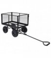 vidaXL Garden Hand Trolley Black 350 kg