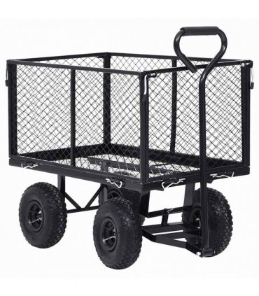 vidaXL Garden Hand Trolley Black 350 kg