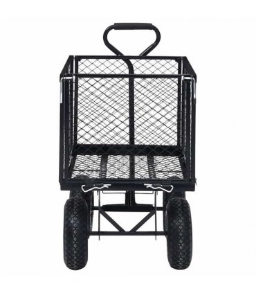 vidaXL Garden Hand Trolley Black 350 kg