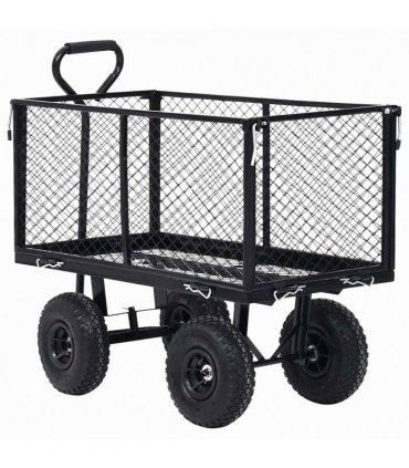 vidaXL Garden Hand Trolley Black 350 kg