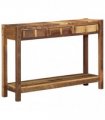 vidaXL Console Table Brown 107 x 33 x 76 cm Solid Reclaim Wood