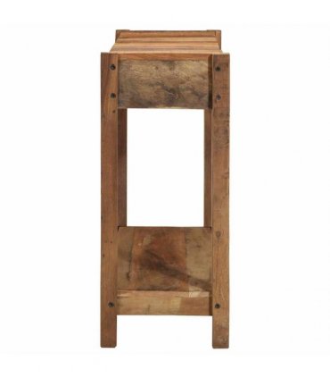 vidaXL Console Table Brown 107 x 33 x 76 cm Solid Reclaim Wood
