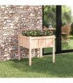 vidaXL Garden Planter Nature 70 x 70 x 70 cm Solid Pine Wood